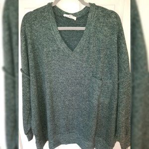 NWOT- Dark Green Pullover Top